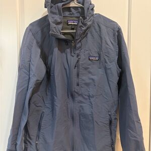 Patagonia Hooded Jacket - Light Gray-Blue